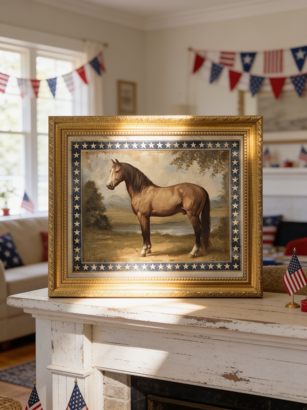 Vintage Style Americana Equestrian Wall Art